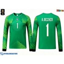 Fotballdrakt Herre Brasil Alisson Becker #1 Keeper Bortedrakt VM 2026 Langermet